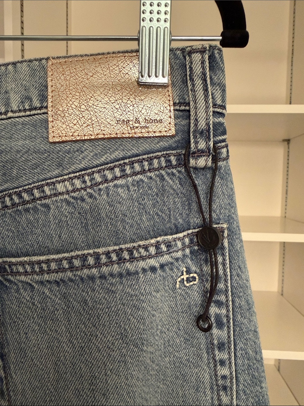 rag & bone Featherweight Sofie High-Rise Full Length Ultra Wide Jean - Picture 4 of 5